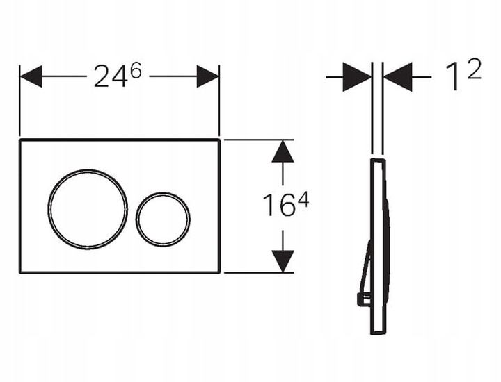Przycisk spłukujący do WC Geberit Sigma biały zdjęcie 3