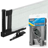 Siatka do tenisa stołowego REBEL ACTIVE zielona 177,5 cm mocna klips stalowa