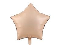 Balon foliowy gwiazda, karmelowy, 45 cm (18 cali) [balon na hel]