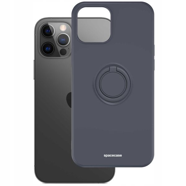Spacecase Silicone Ring Iphone 12 Pro Max Black zdjęcie 2