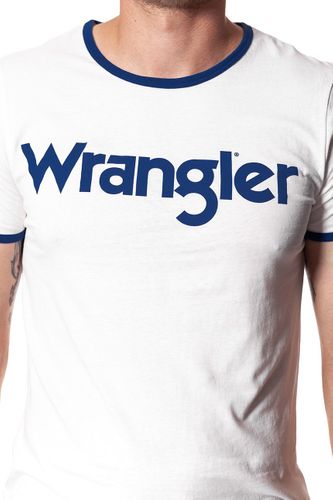 WRANGLER KABEL TEE OFFWHITE W7A76FQ02 S na Arena.pl