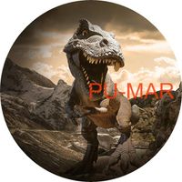 Opłatek na tort Urodziny Dinozaur Dinozaury Drapieżnik Postać Tekst Gratis