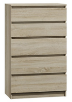 Komoda 5 Szuflad 70 cm Sonoma MALWINA TS - 5 Kolorów