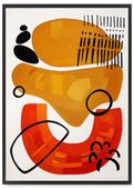 Plakat w ramce boho geometria 61x91 cm w czarnej ramie