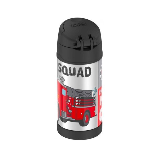 Termos dziecięcy ze słomką – strażacy zdjęcie 2