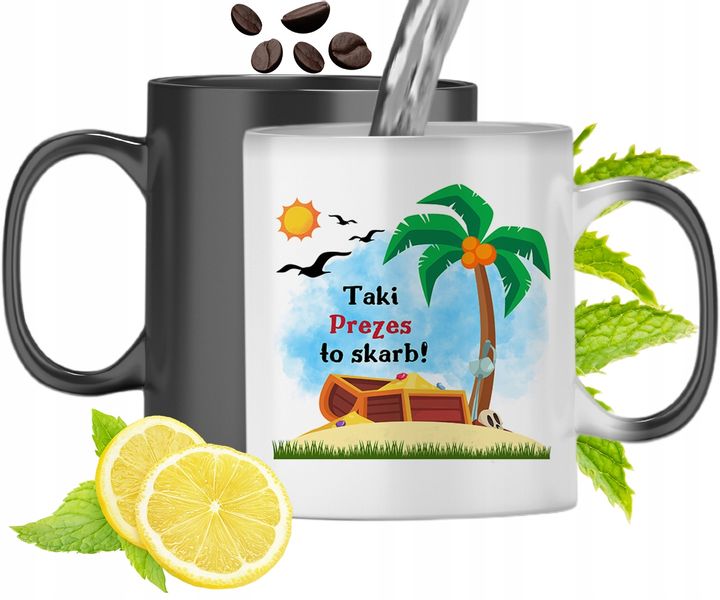 Dla Prezesa Kubek Magiczny Na Urodziny Prezent Z Nadrukiem Ze Zdjęciem zdjęcie 1