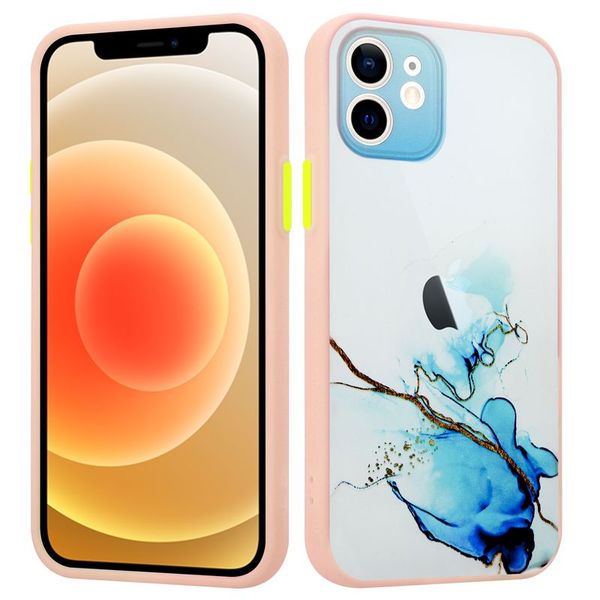MX AQUARELLE IPHONE 12 PRO NIEBIESKO-BIAŁY / NAVY-WHITE zdjęcie 1