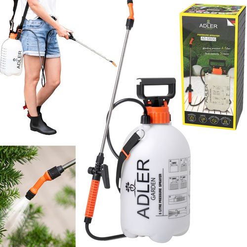 Ręczny OPRYSKIWACZ CIŚNIENIOWY Duża Pojemność 5L REGULACJA Zraszania Lanca na Arena.pl