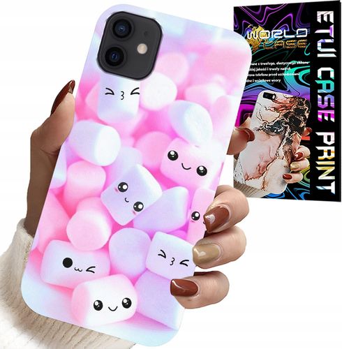 ETUI DO IPHONE 12 MINI - WZÓR W SŁODKIE PIANKI, OBUDOWA, PLECKI na Arena.pl