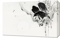Obraz 60x40cm Crows 2, Seitei Japoński Vintage do Salonu