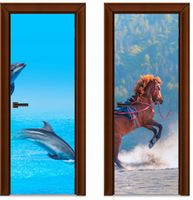 Naklejka samoprzylepna Okleina na Drzwi Szafę 3D