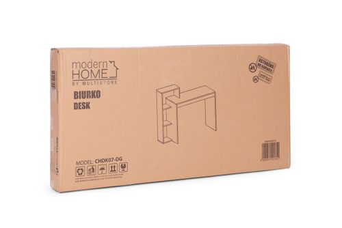 Biurko prostokątne biurowe komputerowe z regałem 4 półki na Arena.pl