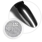 Pyłek lustrzany efekt do zdobień paznokci Glass Effect AlleLac Silver Nr 2