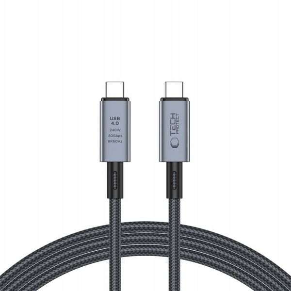 TECH-PROTECT ULTRABOOST MAX USB 4.0 8K 40GBPS TYPE-C CABLE PD240W 200CM zdjęcie 1