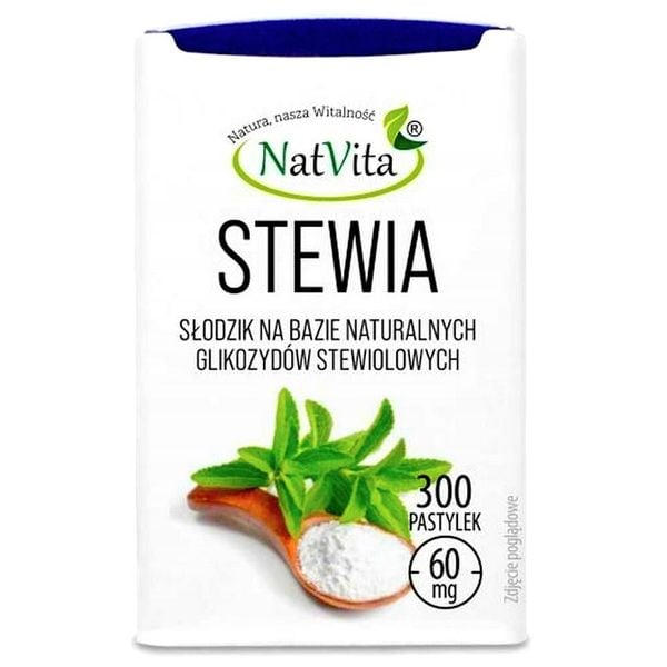 Stewia 300 pastylek Natvita słodzik zdjęcie 1