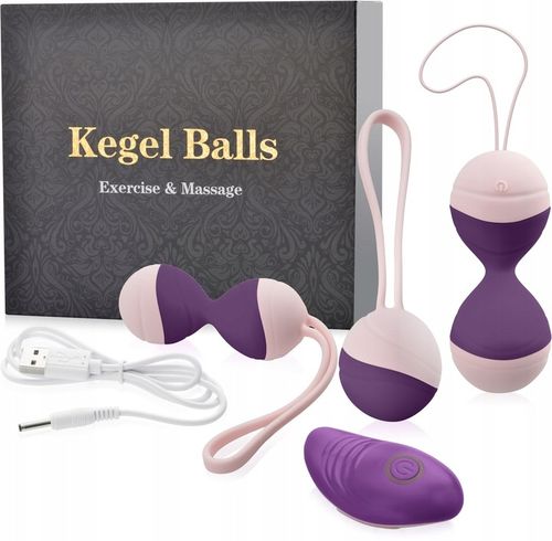 DUŻY ZESTAW KULEK GEJSZY Z BEZPRZEWODOWYM PILOTEM - 10 FUNKCJI WIBRACJI na Arena.pl