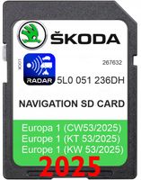 MAPA GPS SKODA AMUNDSEN MIB2 2025 V20 SUPERB OCTAVIA YETI RAPID FABIA EU