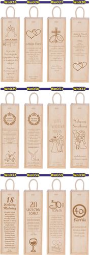 SKRZYNKA NA WINO prezent na urodziny 20 30 40 50 na Arena.pl