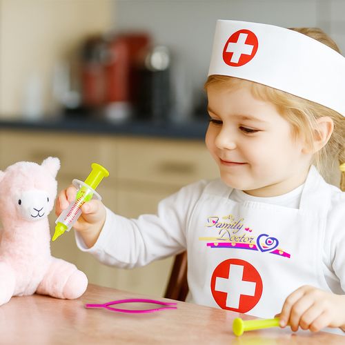 Zestaw Lekarski Doktor z Fartuchem Stetoskop Akcesoria Lekarskie dla Dzieci na Arena.pl