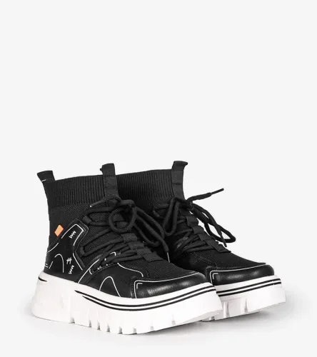 Czarne sneakersy za kostkę Toler 40 na Arena.pl
