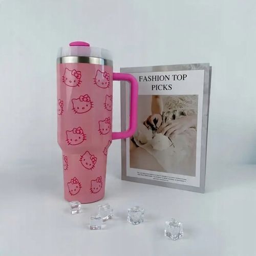 KUBEK TERMICZNY TERMOS SANRIO HELLO KITTY 1200 ML DUŻY STAL NIERDZEWNA na Arena.pl