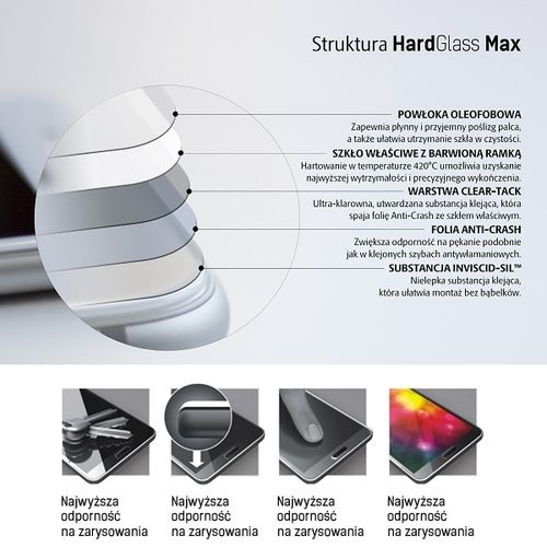 3mk hardglass max iphone 6 plus białywhite, fullscreen glass na Arena.pl