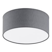 Lampa sufitowa z tkaniny do salonu Rondo 3332 TK Lighting okrągła szara