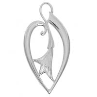 ELEGANCKI SREBRNY WISIOREK AŻUROWY SREBRO PRÓBY 925