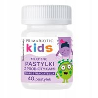 PASTYLKI MLECZNE Z PROBIOTYKAMI STRACIATELLA DLA DZIECI PRIMABIOTIC 40 szt.