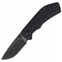Nóż składany FoxEdge Pop Smoke G10 Black, Stone Washed PVD by Russ Kommer