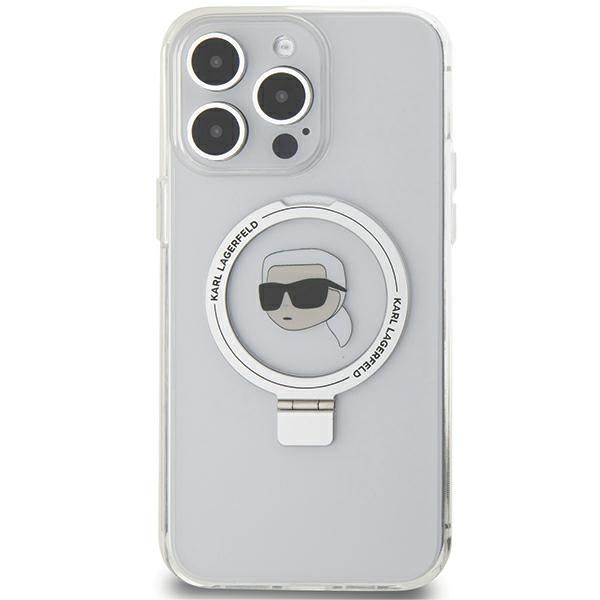 Etui Karl Lagerfeld do iPhone 15 Pro, Biały, MagSafe zdjęcie 3