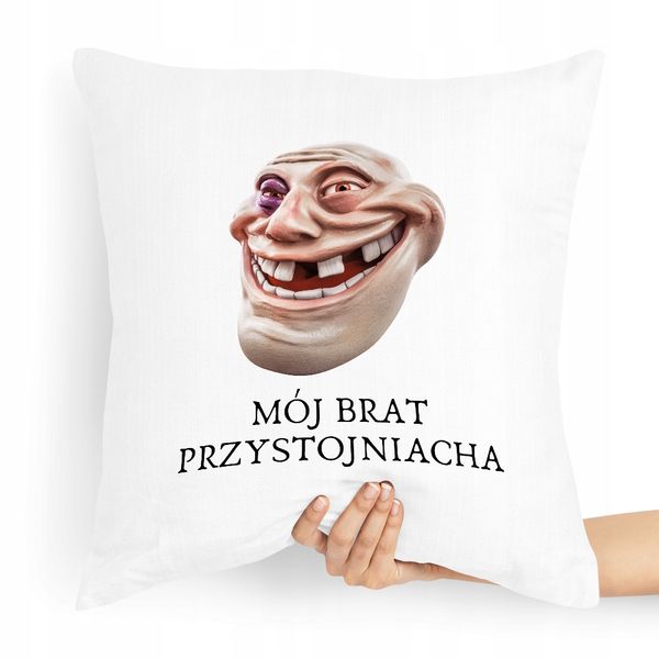 Poduszka Prezent Dla Brata Mój Brat Przystojniak Z Nadrukiem Ze Zdjęciem zdjęcie 1