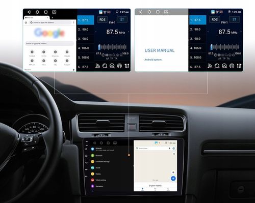 RADIO SAMOCHODOWE 2 DIN ANDROID AUTO CARPLAY 4GB/64GB ANDROID 13 RDS DSP 9" na Arena.pl