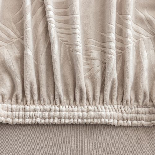 ZESTAW 4 SZT POKROWIEC NA KRZESŁO WELUR LIŚCIE na Arena.pl