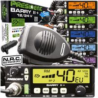 CB radio do Tir Bus PRESIDENT BARRY II+ ASC 12/24V 7kolor VOX NB NRC