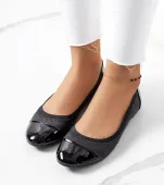 Czarne baleriny damskie Lapko 37