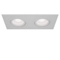 Lampa oprawa sufitowa podtynkowa regulowana podwójna biała Maytoni