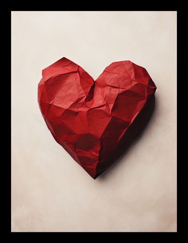 Plakat 15x20cm Kreślone Serce na Arena.pl