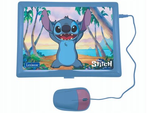 Dwujęzyczny laptop edukacyjny Lexibook Stitch pol/ang komputerek dla dzieci na Arena.pl