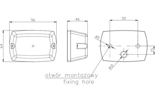 Lampa obrysowa biała IKARUS (006B) na Arena.pl
