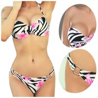 STRÓJ DWUCZĘŚCIOWY KOLOROWE BIKINI KOSTIUM L