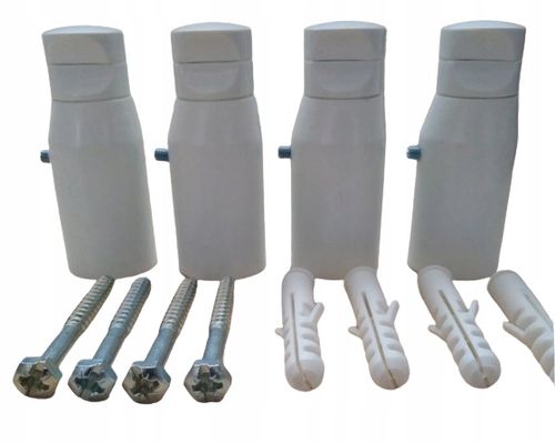 Komplet uchwytów do grzejników łazienkowych prosty na Arena.pl