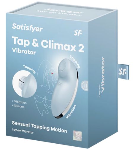 Niebieski stymulator łechtaczki Tap & Climax 2 na Arena.pl