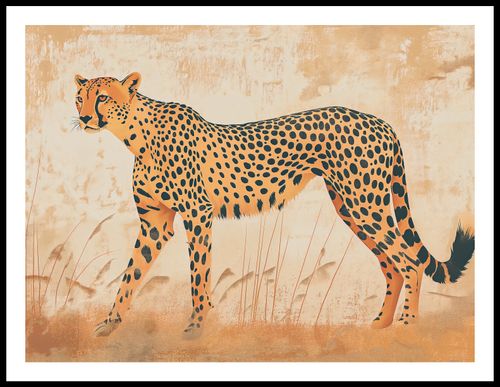 Plakat 80x60cm Gepard w Ruchu na Arena.pl