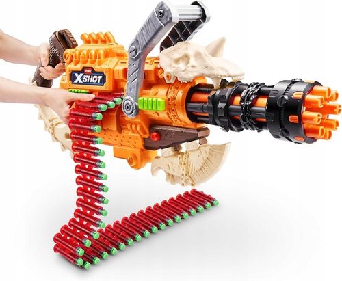 MINIGUN X-SHOT HORRORFIRE DUŻY PISTOLET KARABIN DREAD HAMMER + GOGLE NERF na Arena.pl