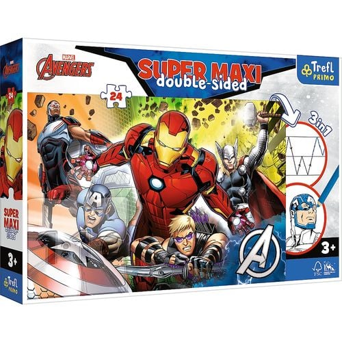 PUZZLE 24 SUPER MAXI SILNI AVENGERS 41007 na Arena.pl