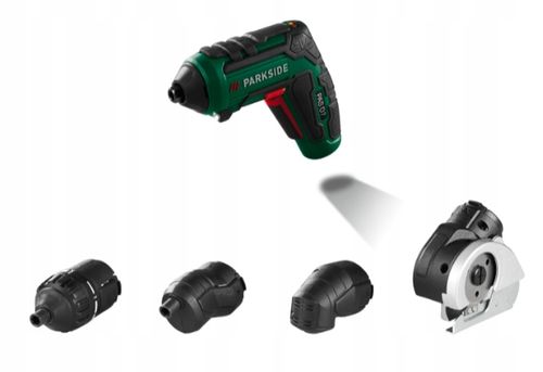 PARKSIDE Wkrętarka akumulatorowa + zestaw nasadek 4w1 i akcesoria PAS D7 na Arena.pl