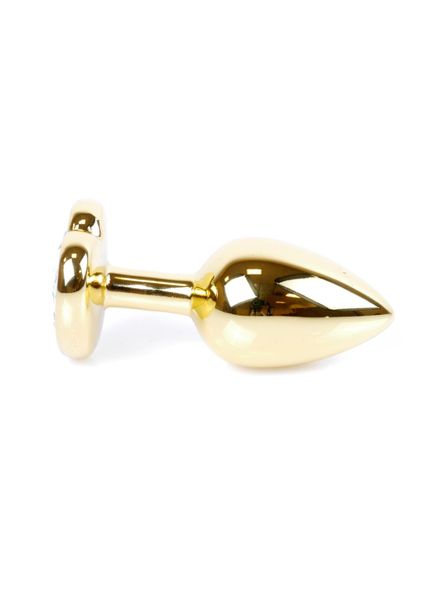 Plug-Jewellery Gold  Heart Plug- Purple zdjęcie 3