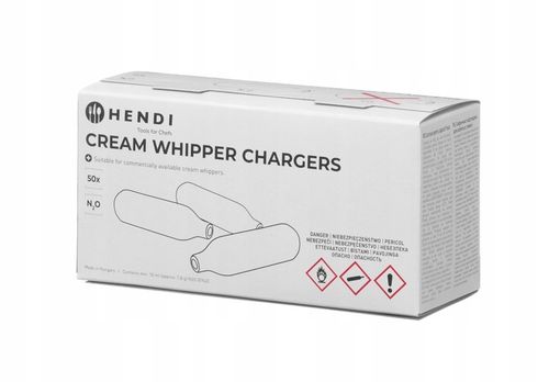 Naboje do syfonu do bitej śmietany HENDI SMART szare 50 sztuk na Arena.pl