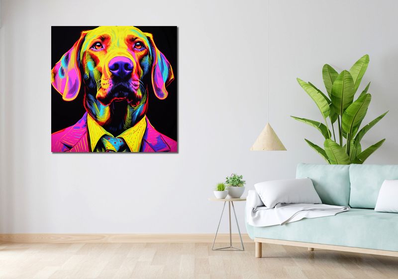 Obraz 100x100cm Barwna Osobowość zdjęcie 2